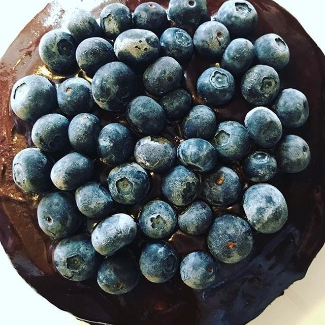 You can have your cake and eat it too! Thanks @elanaspantry for paleo vanilla birthday cake (I substituted coconut oil instead of butter) and vegan chocolate