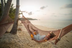 girl lying on hammock Reflexology Healing Medfield MA